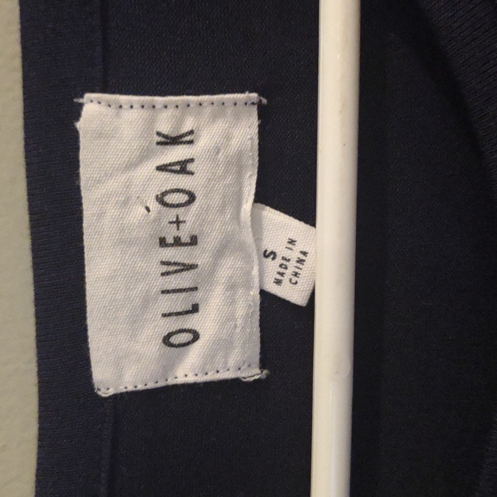 Olive+Oak women's‎ small black gray  long sleeve stretchy t-shirt - Picture 3 of 5